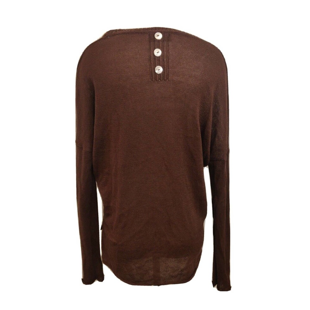 Wooden Ships Paola Buendia Women's Sweater Brown Size S / M Long Sleeve. - Picture 2 of 6